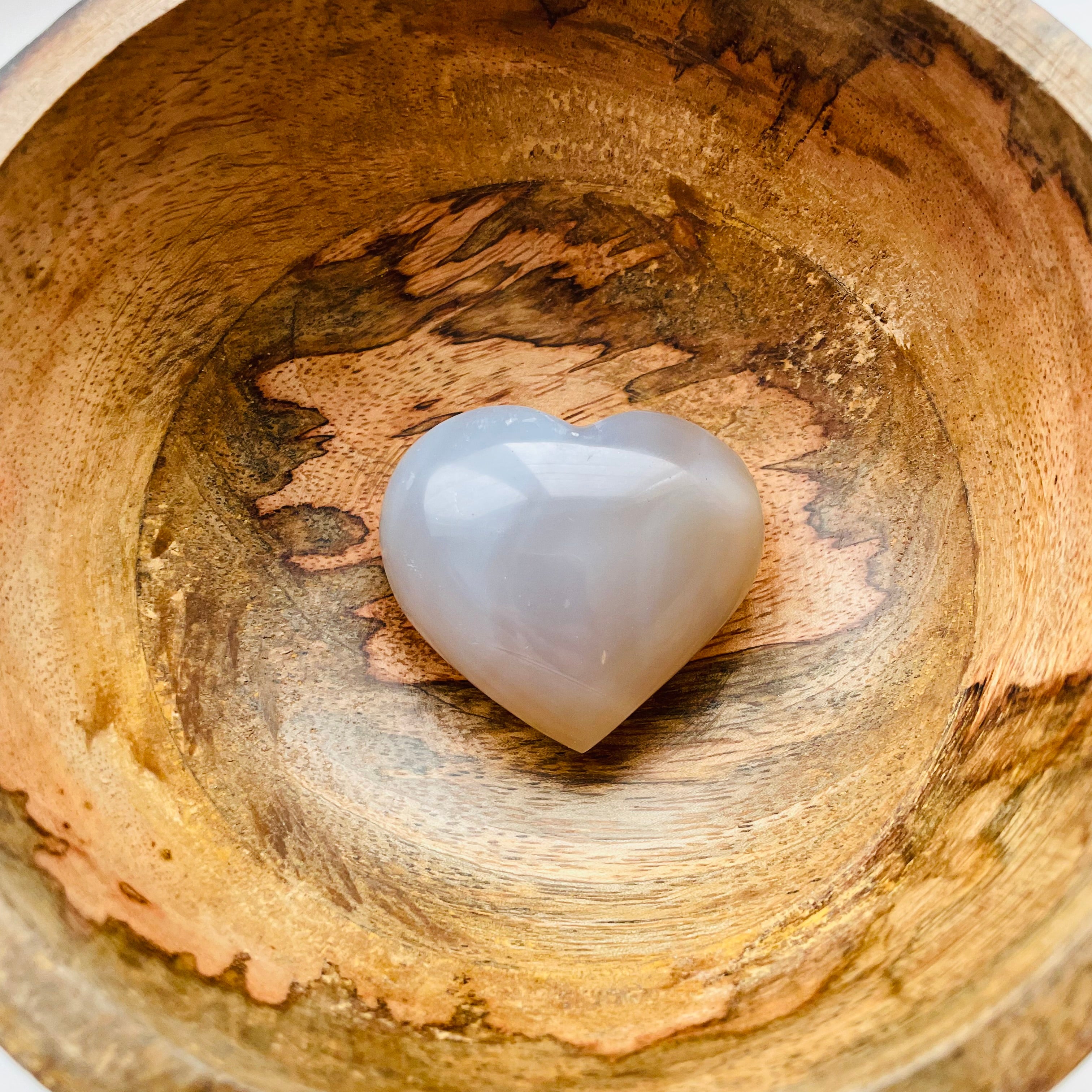 Blue Agate Heart