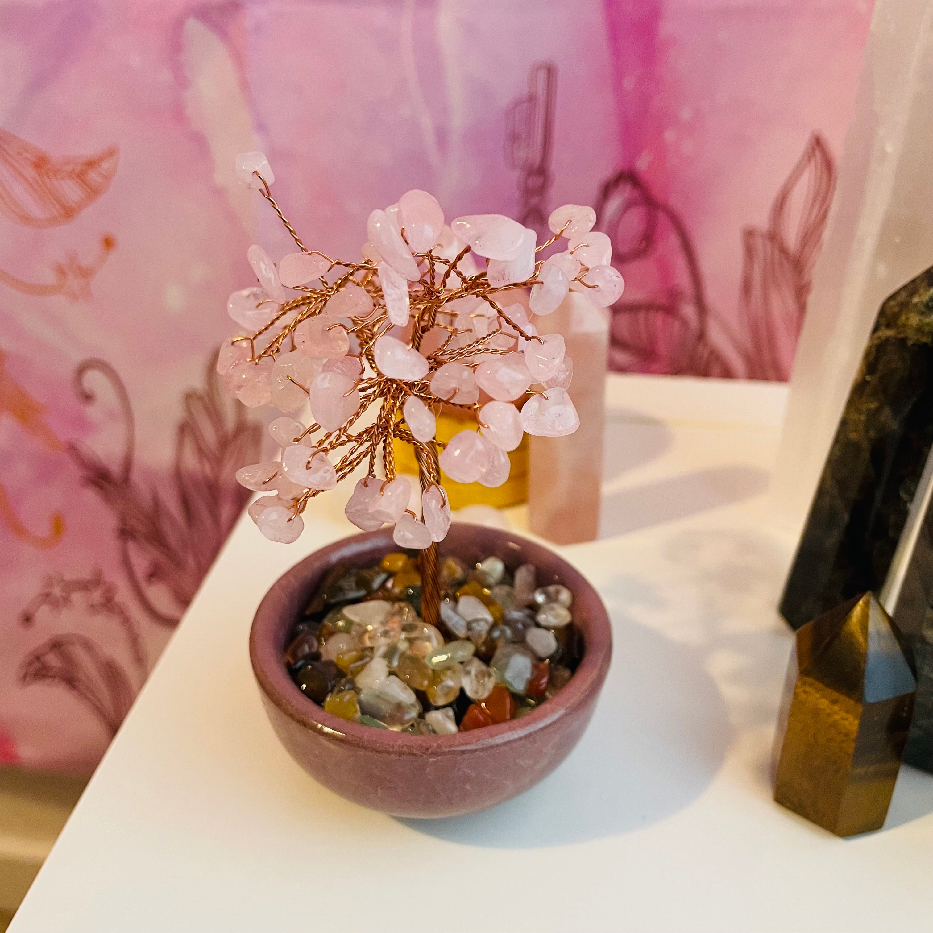 Rose Quartz Tree
