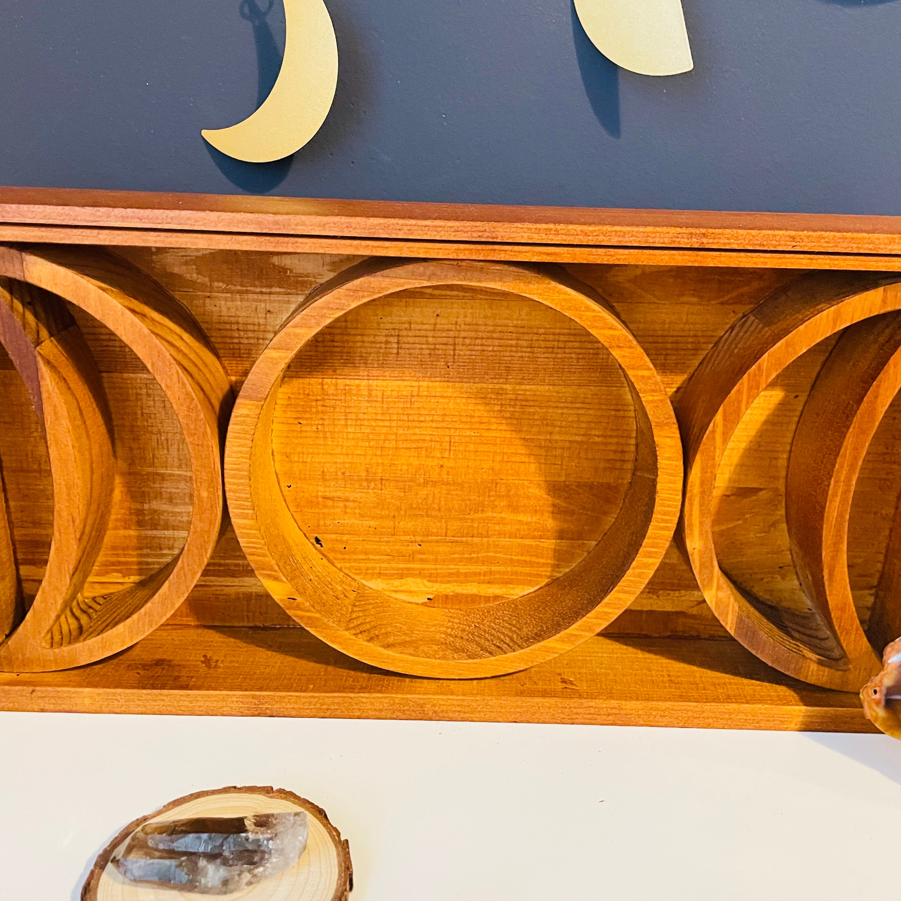 Wooden Moon Carved Tray