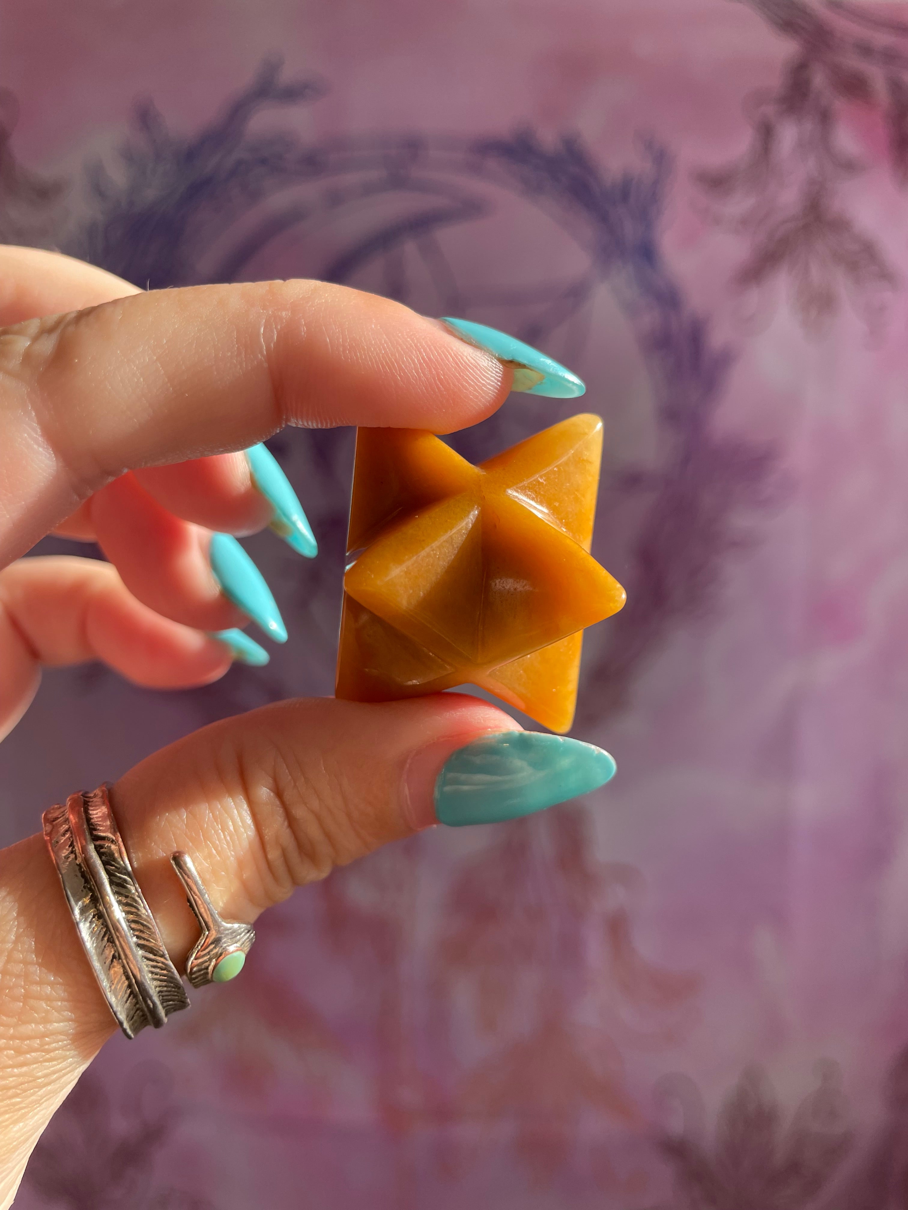 Yellow aventurine  Merkaba Star